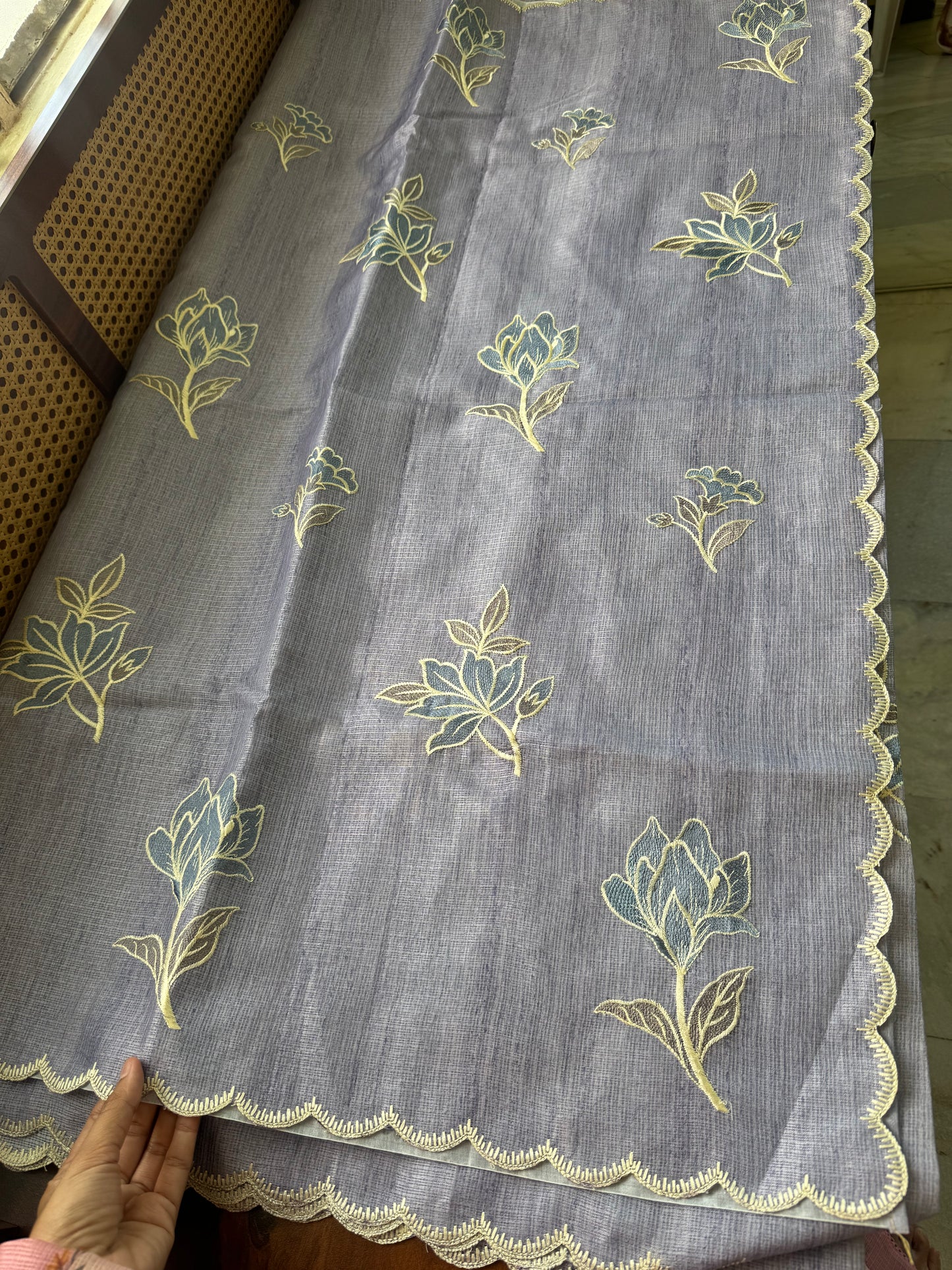 Soft Kota Saree - Lavender