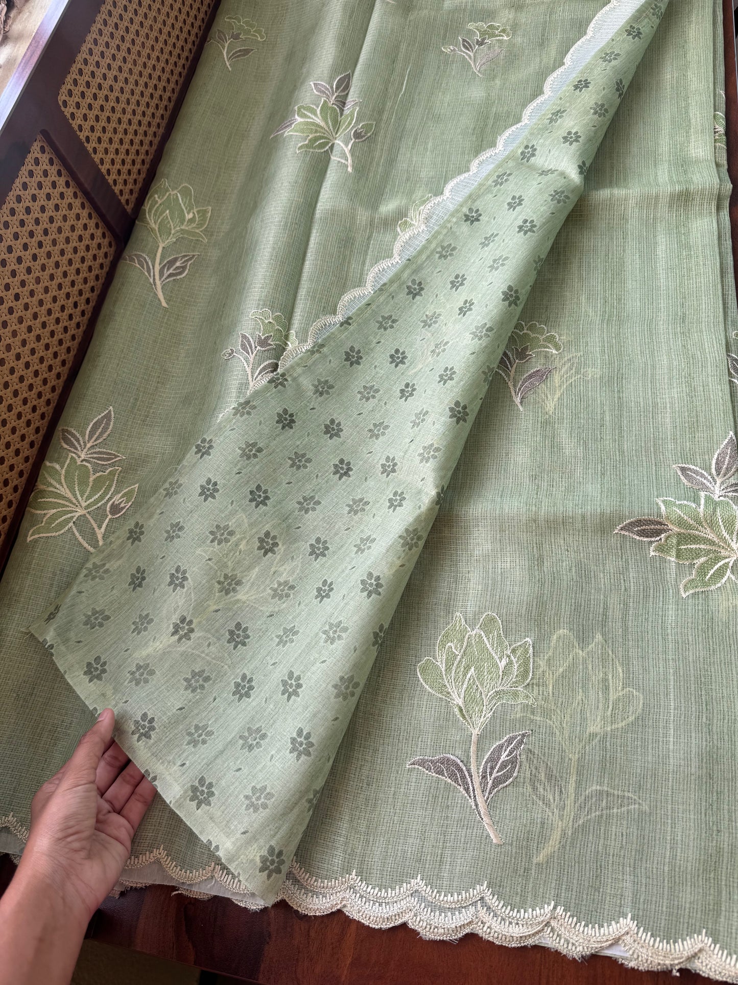 Soft Kota Saree - Green