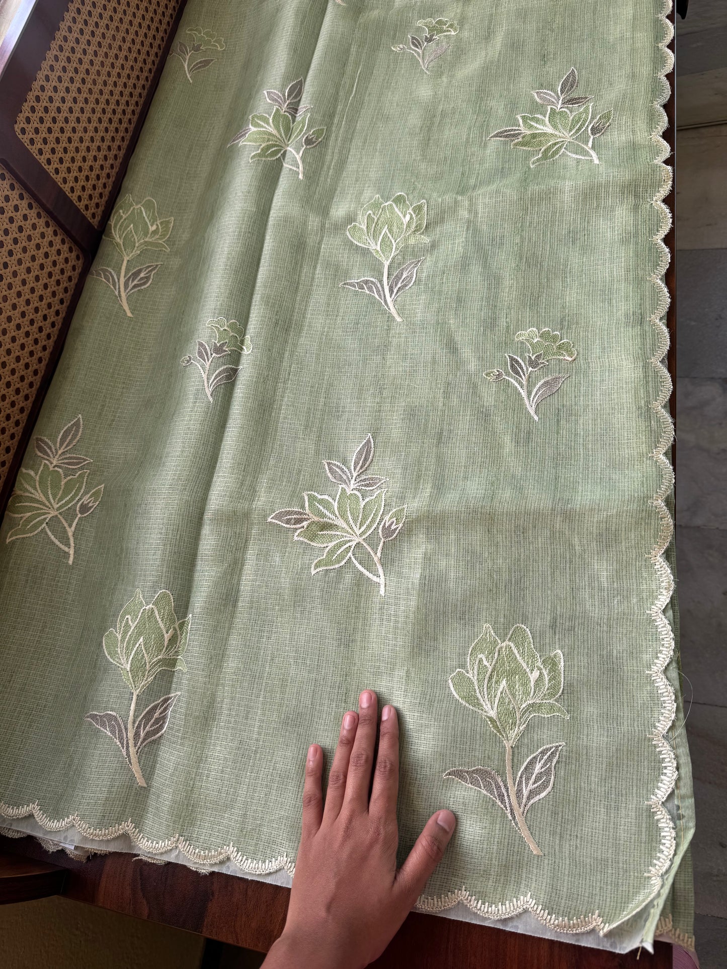 Soft Kota Saree - Green