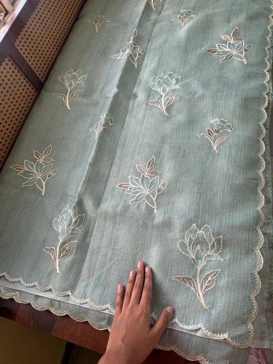 Soft Kota Saree - Blue