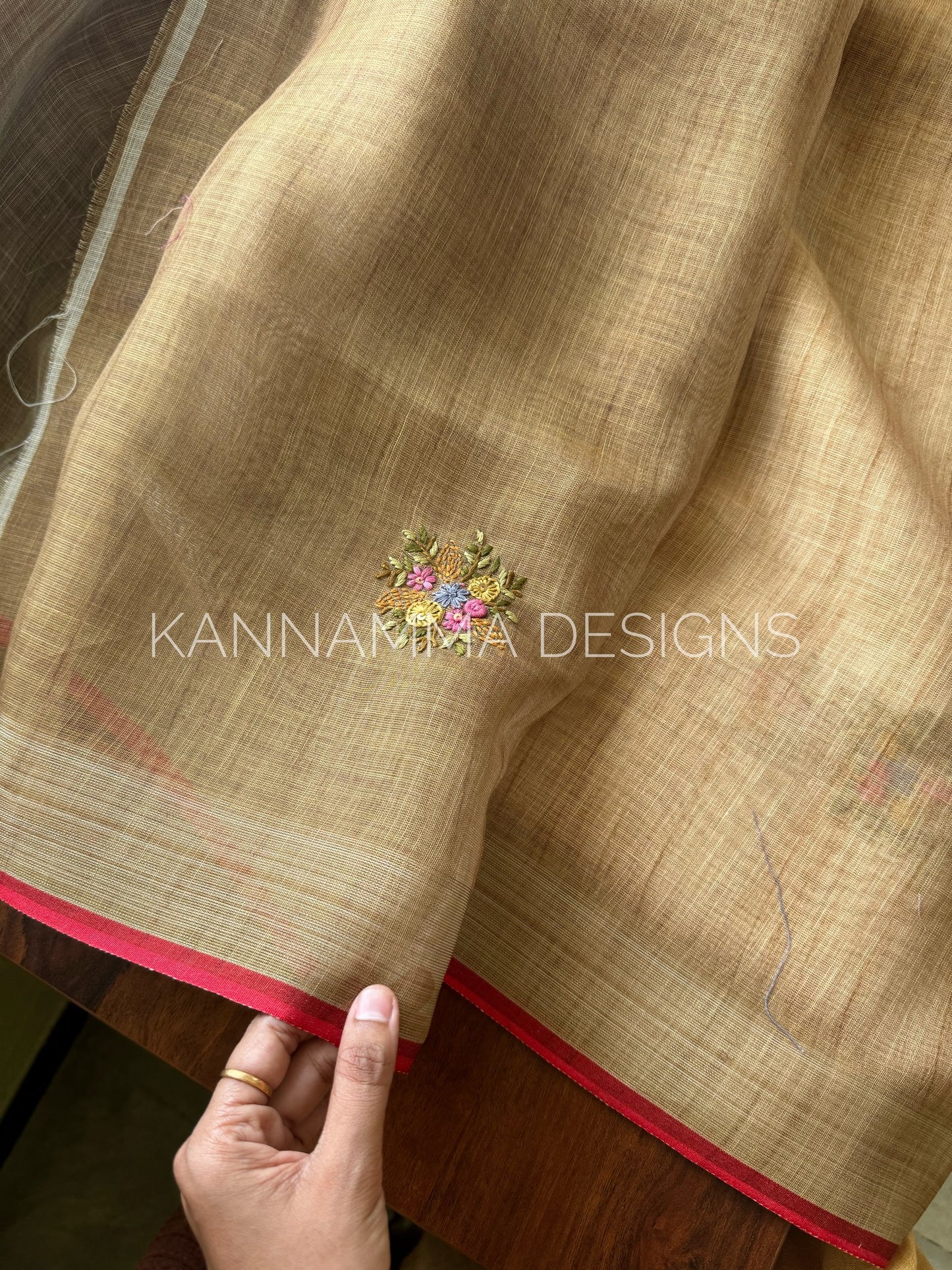 Premium Tissue Linen Sarees -Yellow