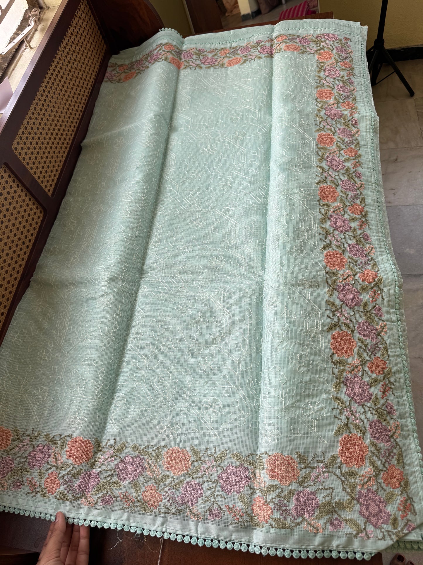 Soft Pure Kota Saree - Pastel Blue