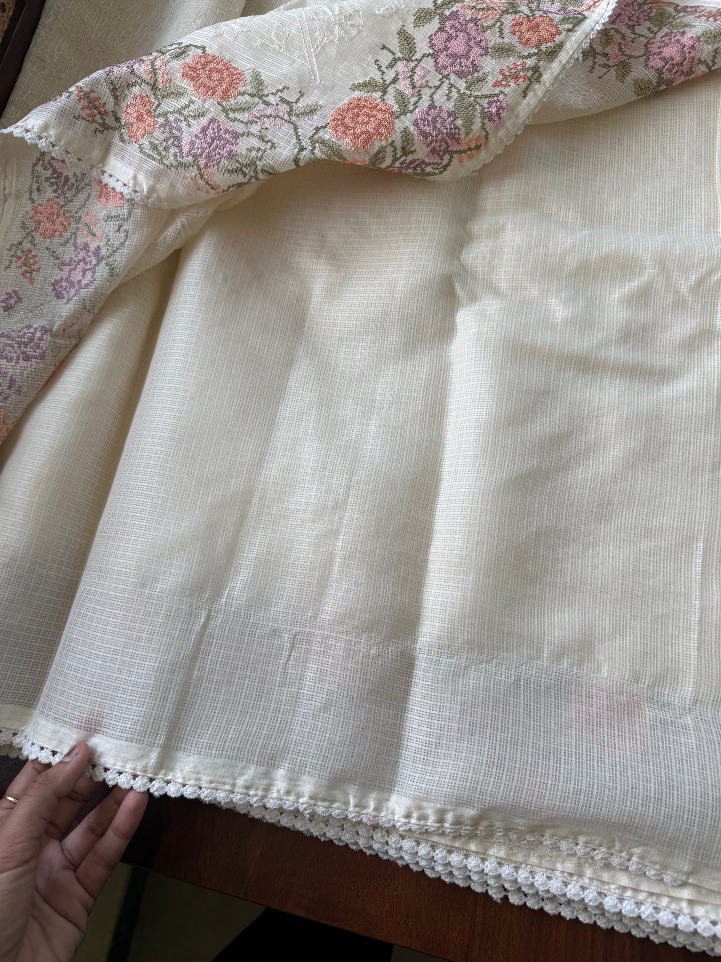 Soft Pure Kota Saree - White