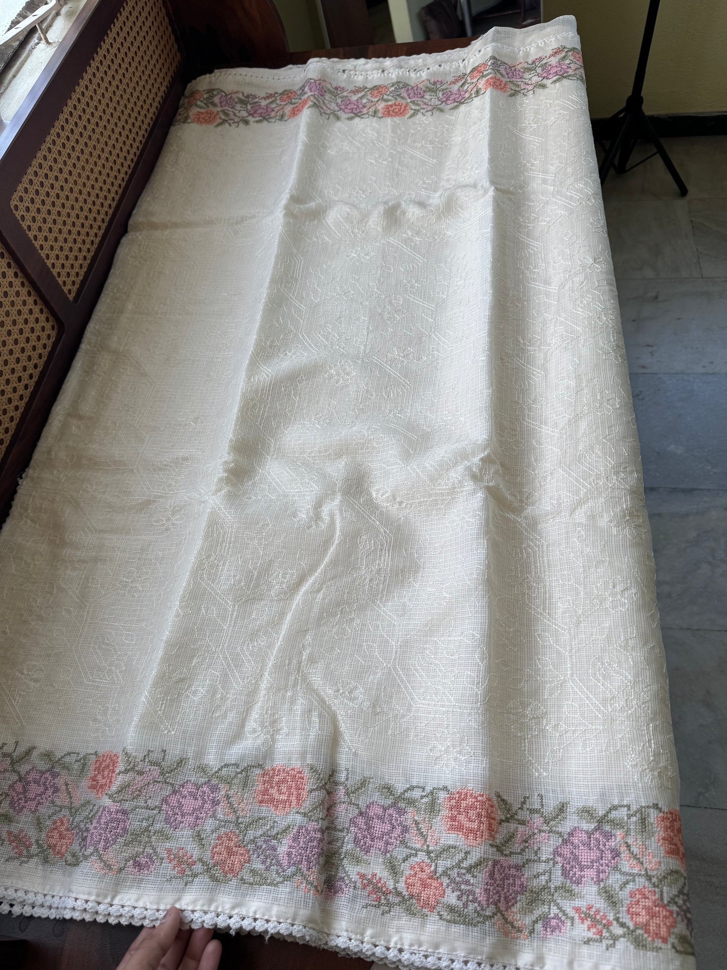 Soft Pure Kota Saree - White