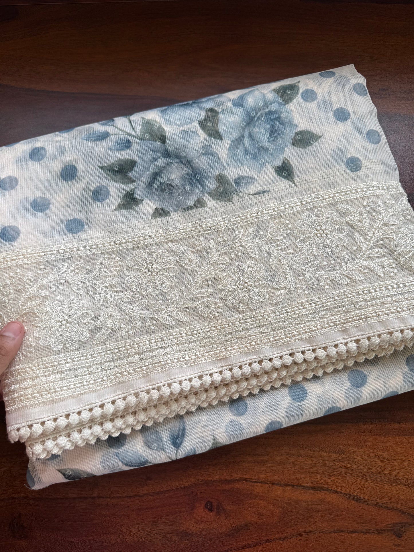 Soft Pure Kota Saree - Blue