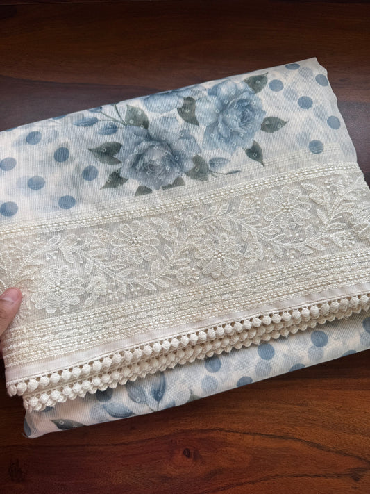 Soft Pure Kota Saree - Blue