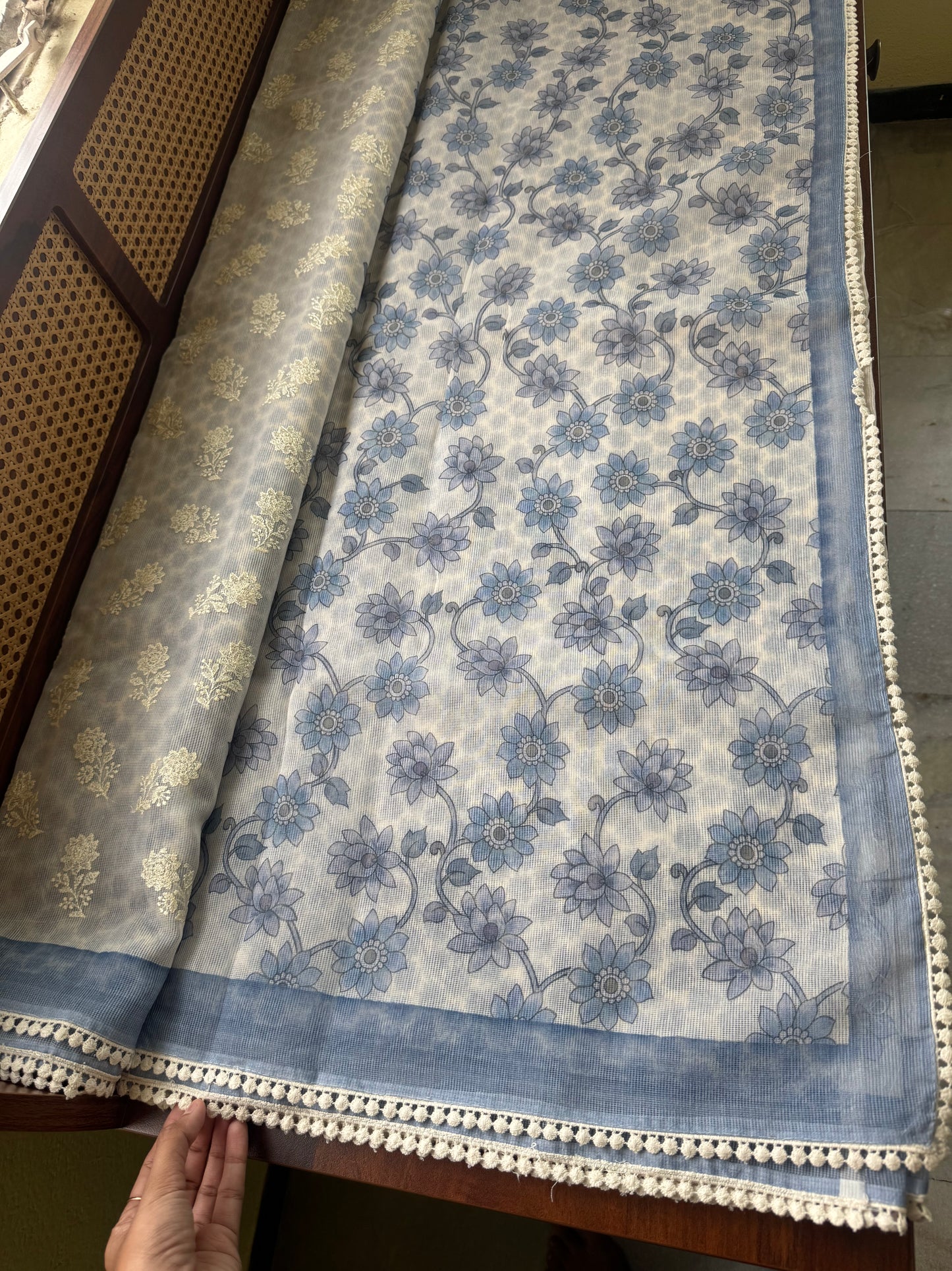 Soft Pure Kota Saree - Blue
