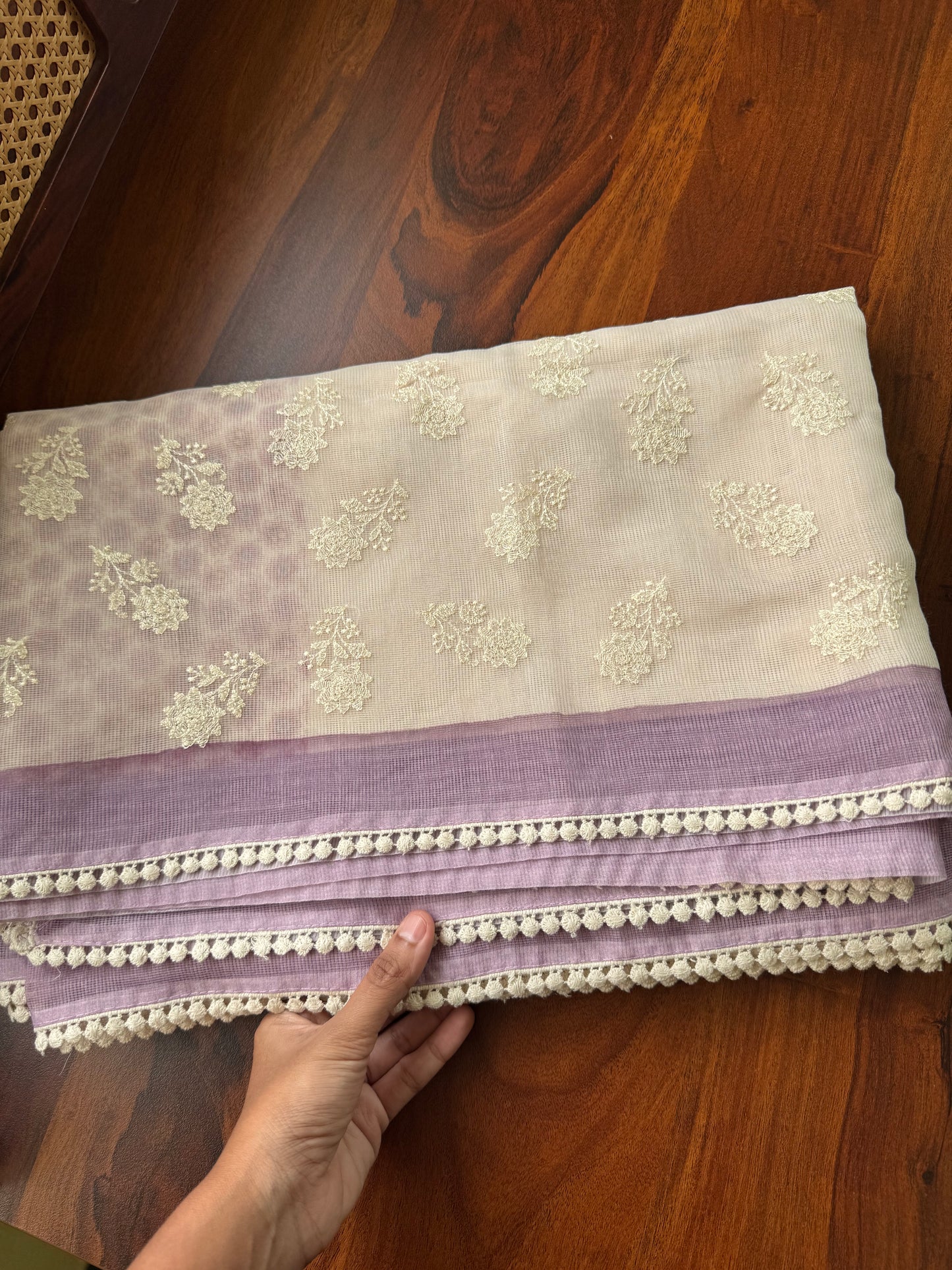 Soft Pure Kota Saree - Lavender