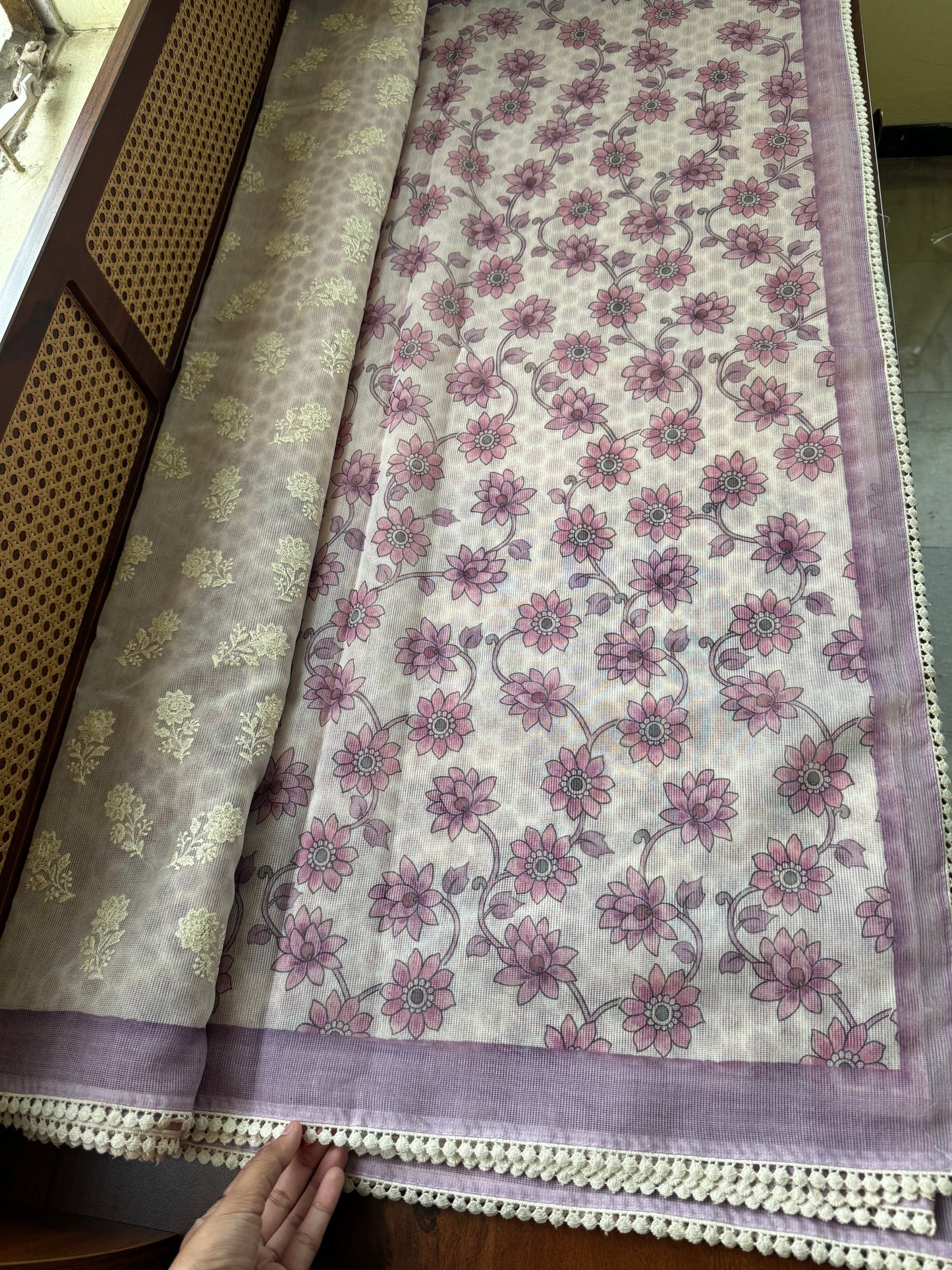 Soft Pure Kota Saree - Lavender