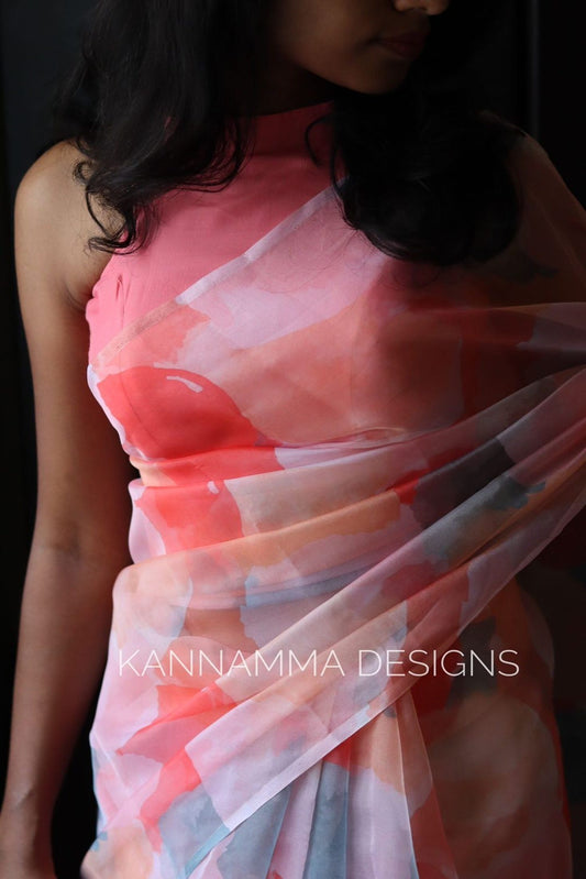 Breezy Organza - Peach (KS317)