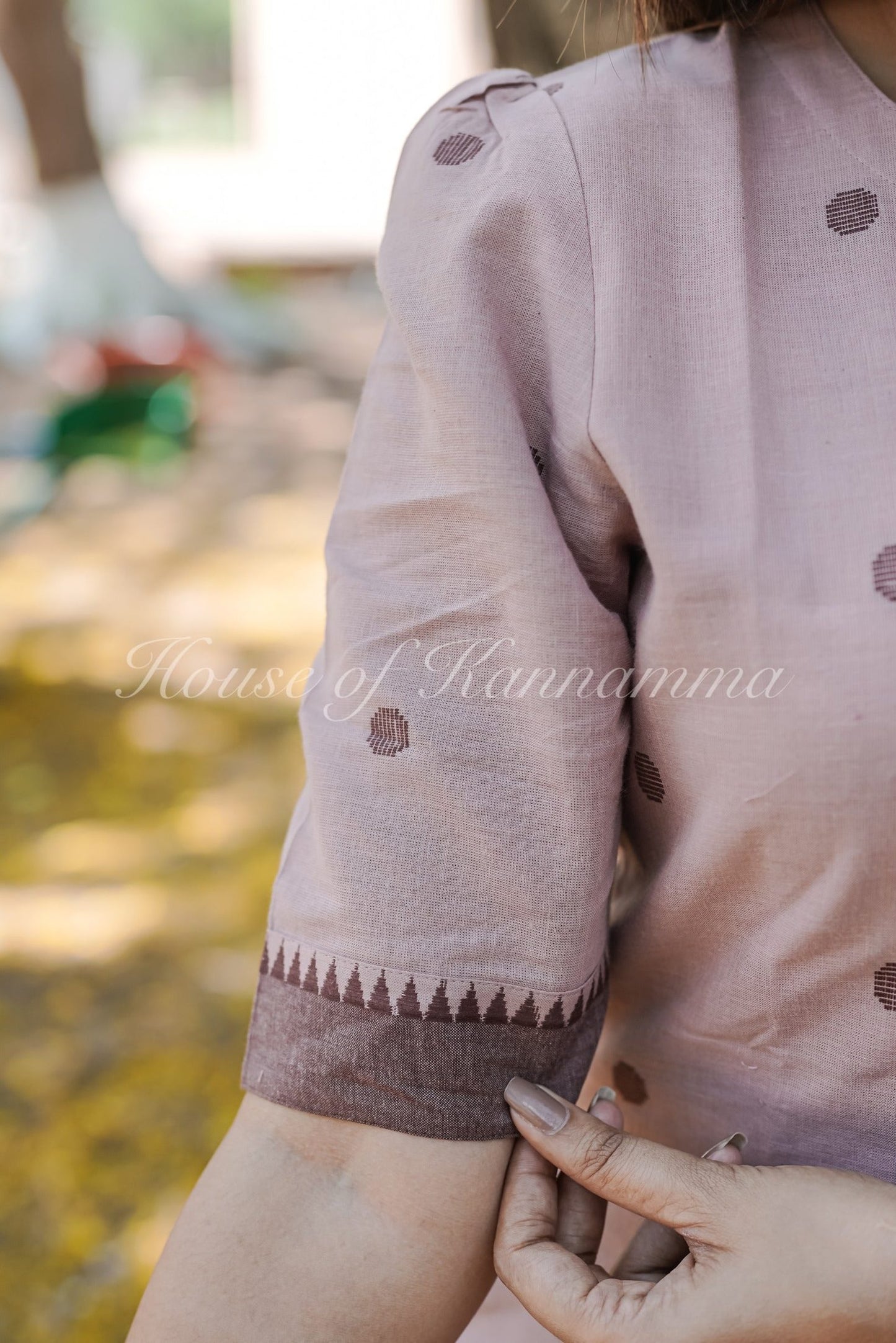 South Cotton Salwars - Pink & Brown