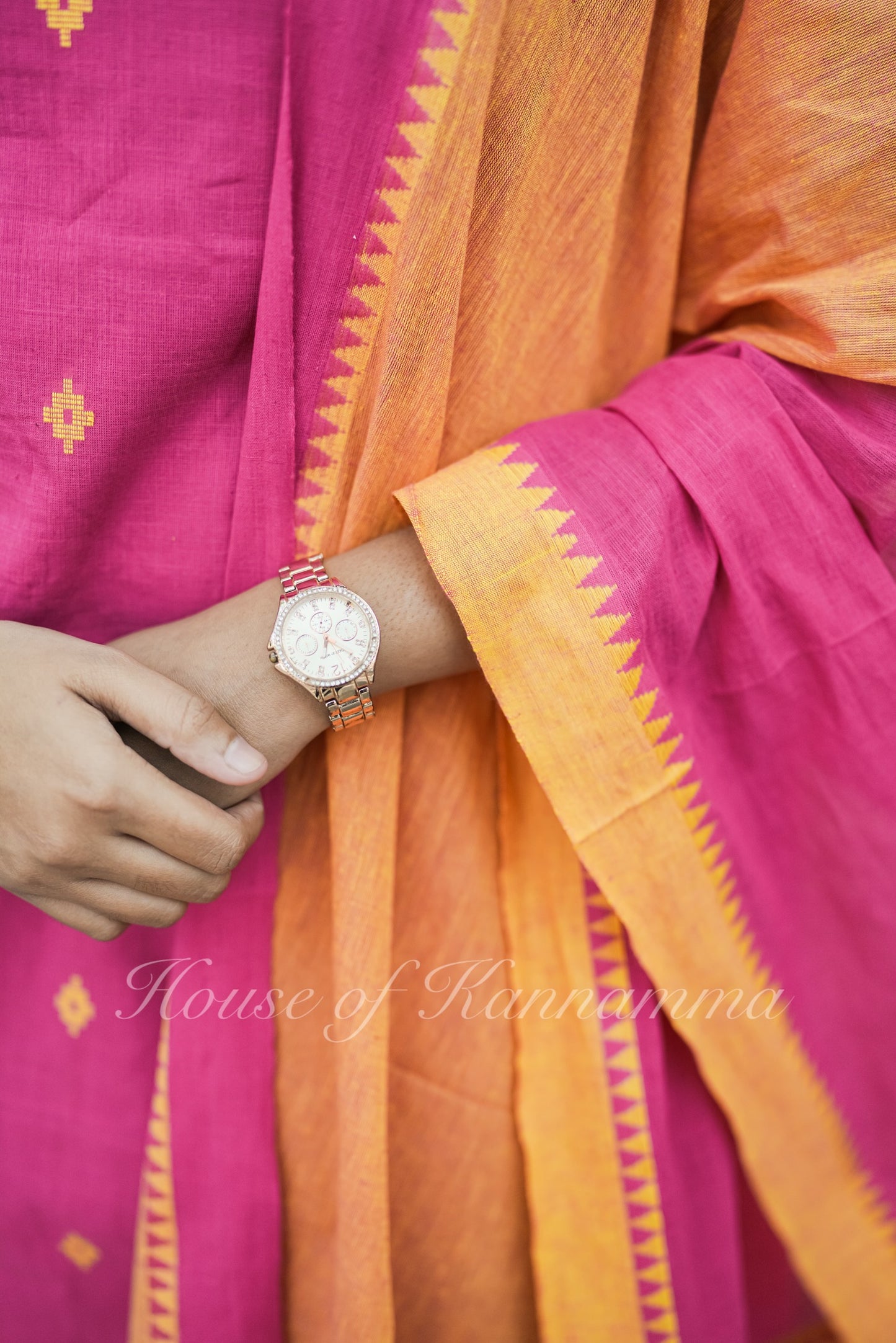 South Cotton Salwars - Pink